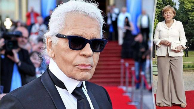 Karl Lagerfeld merkel 