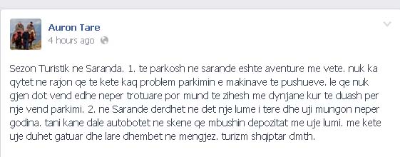 auron tare per turizmin 