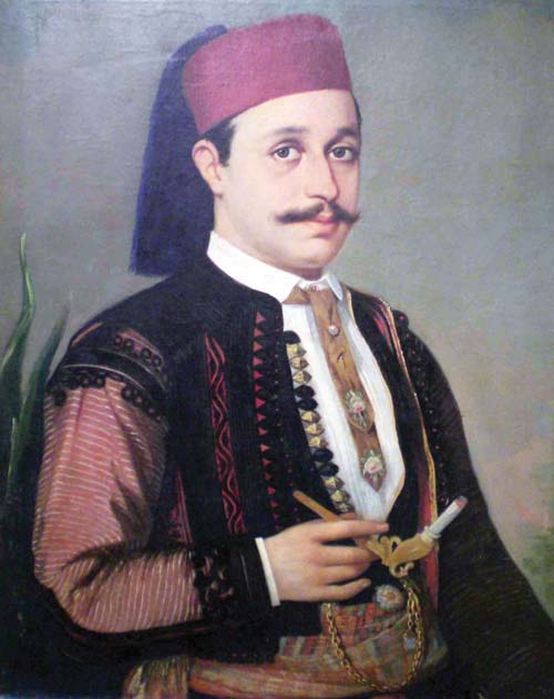 Portet Burri Pikturë e Kol Idromenos