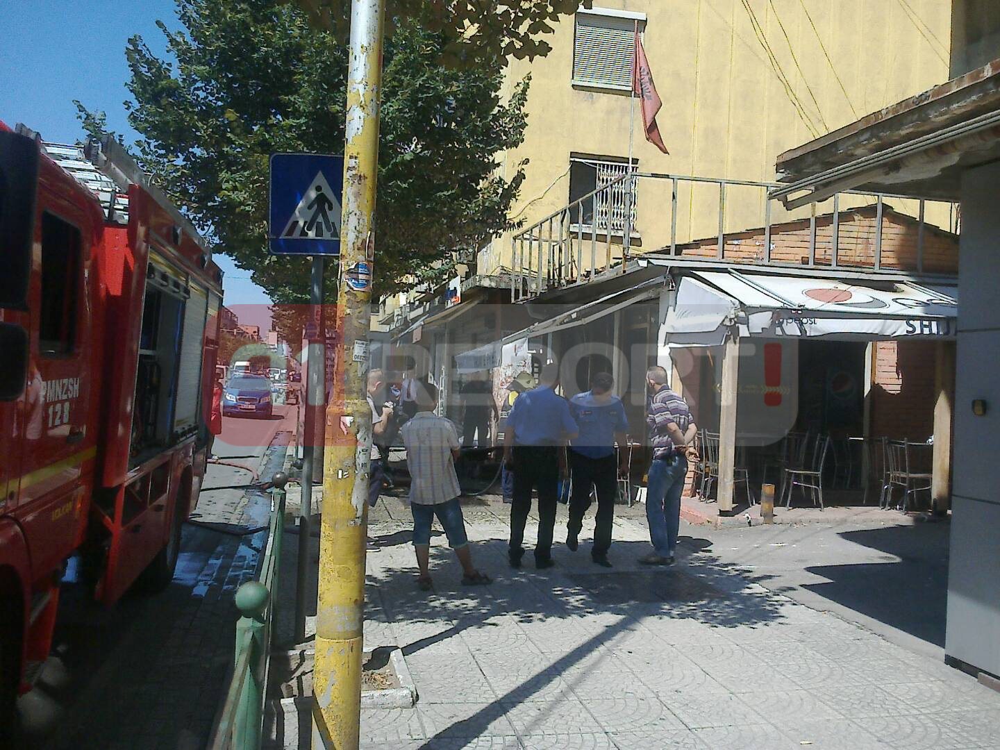 zjarri tek rruga e durresit