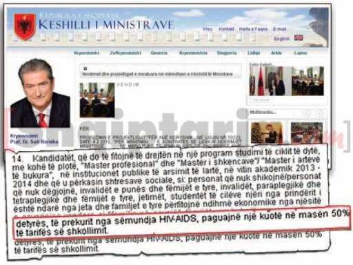 vendimi per te semuret me SIDA 