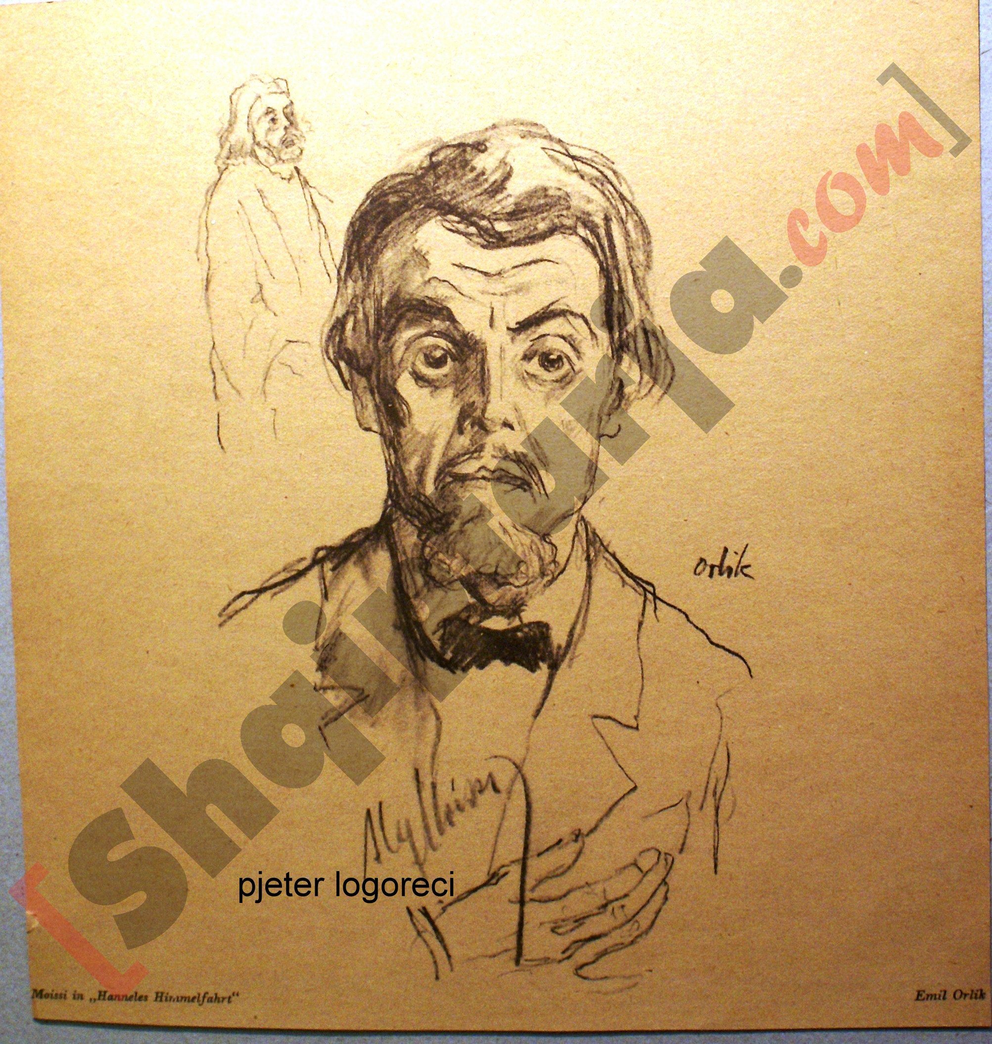 Moisiu ne rolin e Fedjas skice e Orlik me logo