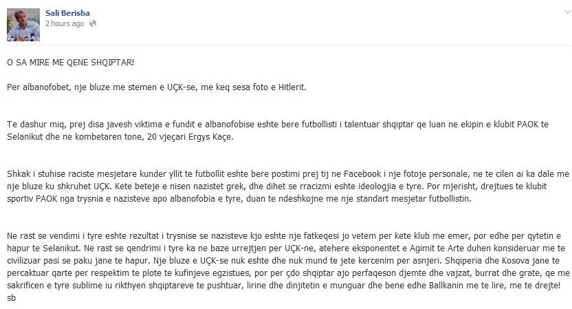 berisha fb per ergys kacen