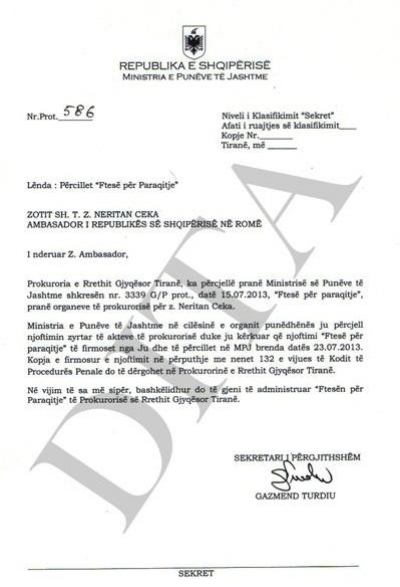 neritan ceka shkresa sekret