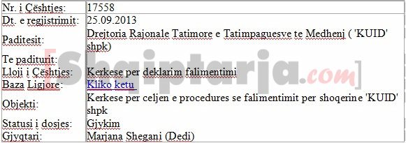 faksimile e gjykates per tacin 1