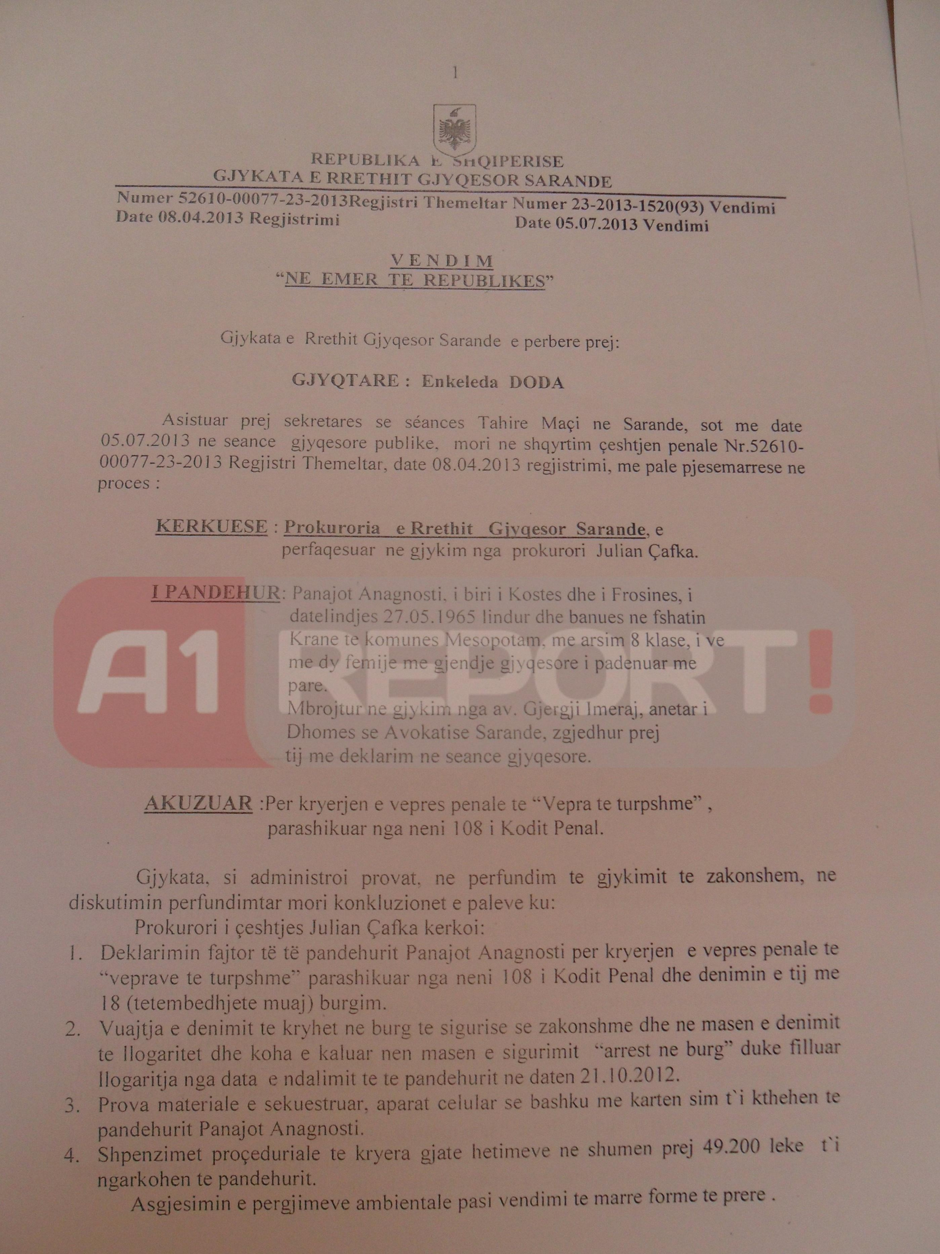 vendimi i anagnostit