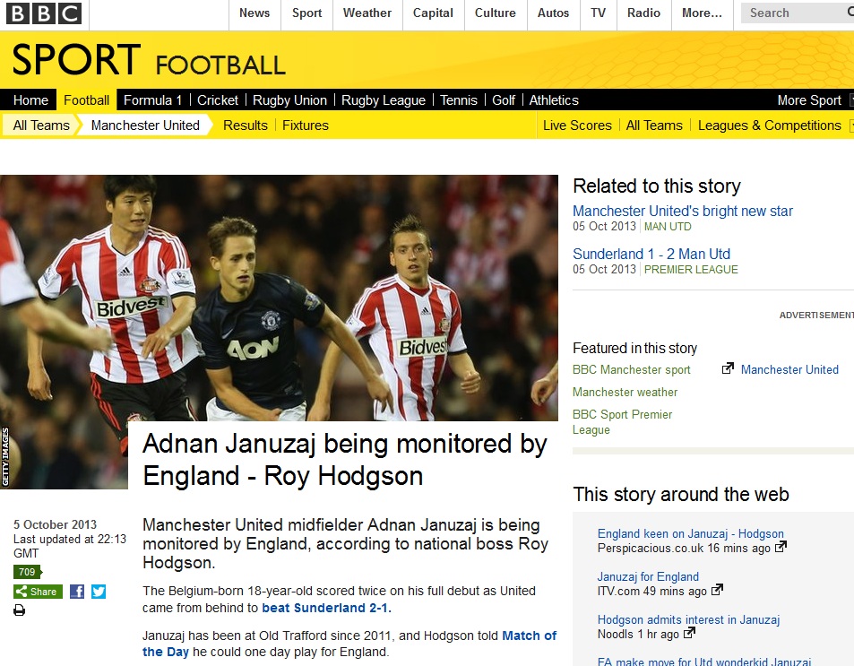 januzaj bbc