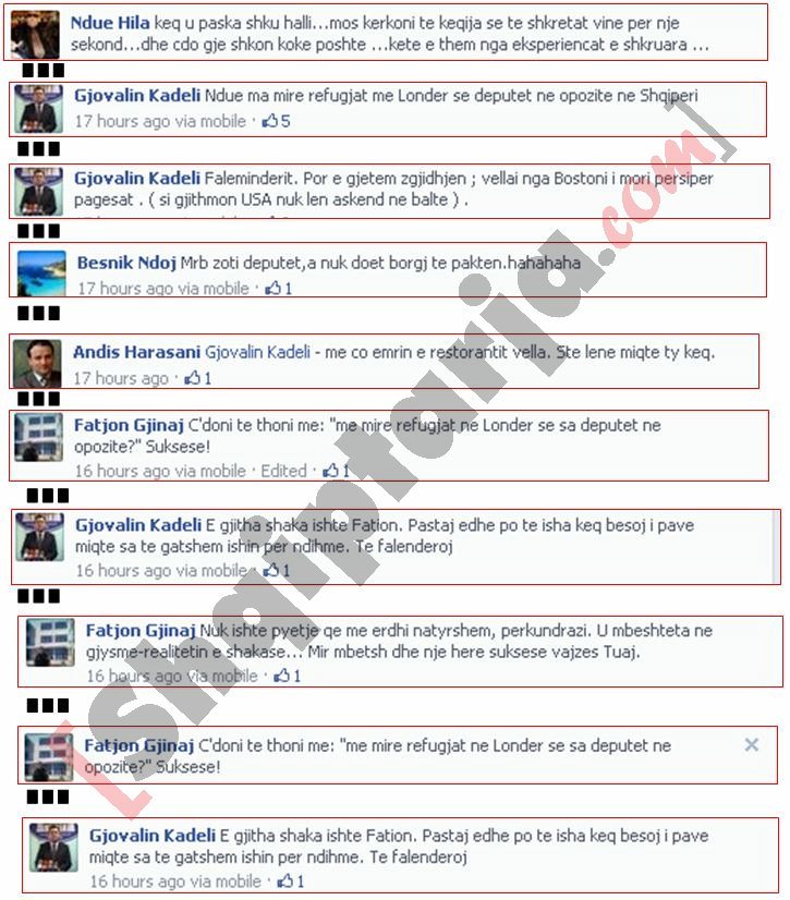 faksimile e kandelit ne facebook