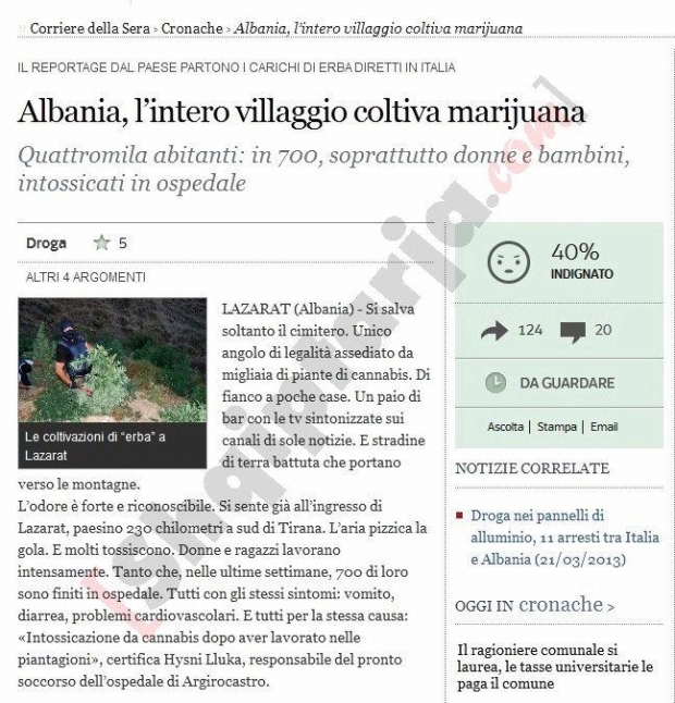 corriere per Lazarat